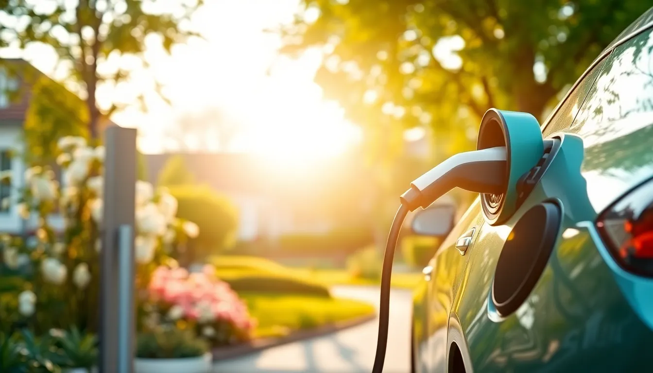 전기차 충전 모습