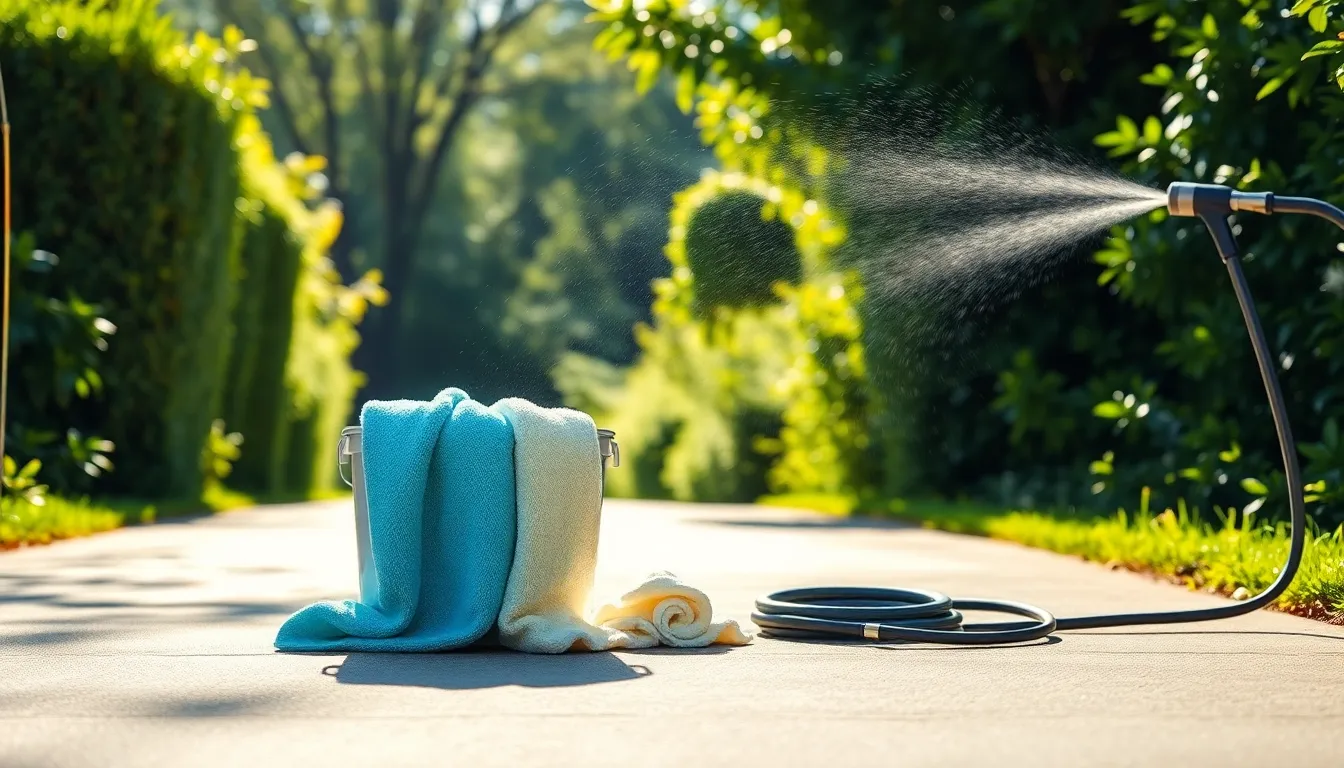 세차 후 물기 제거 예시